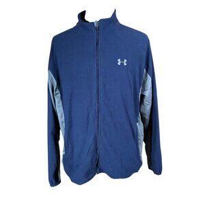 Under Armour Men's Navy Blue Fleece Full Zip Jacket Size XL